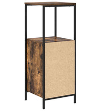 Badschrank mit Regalen Räuchereiche 36x35x95 cm