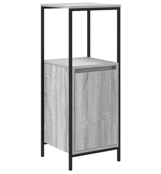 Badschrank mit Regalen Grau Sonoma 36x35x95 cm