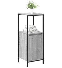 Badschrank mit Regalen Grau Sonoma 36x35x95 cm