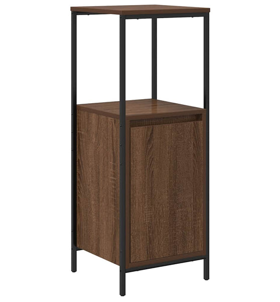 Badschrank mit Regalen Braun Eichen-Optik 36x35x95 cm