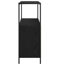 Badschrank mit Regalen Schwarz Eichen-Optik 76,5x35x95 cm