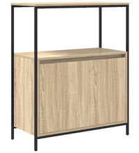 Badschrank mit Regalen Sonoma-Eiche 76,5x35x95 cm