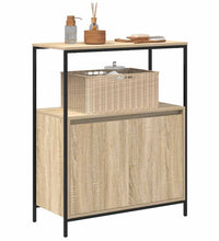 Badschrank mit Regalen Sonoma-Eiche 76,5x35x95 cm