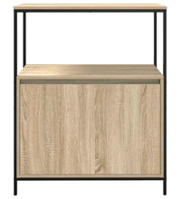 Badschrank mit Regalen Sonoma-Eiche 76,5x35x95 cm
