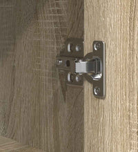 Badschrank mit Regalen Sonoma-Eiche 76,5x35x95 cm