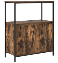 Badschrank mit Regalen Räuchereiche 76,5x35x95 cm