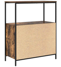 Badschrank mit Regalen Räuchereiche 76,5x35x95 cm