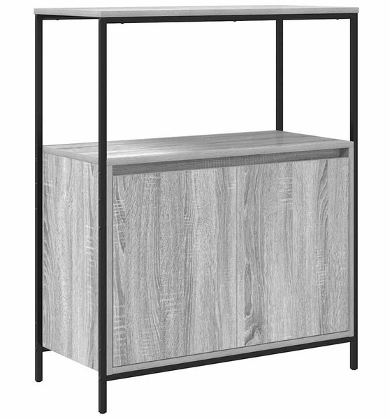 Badschrank mit Regalen Grau Sonoma 76,5x35x95 cm