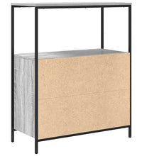 Badschrank mit Regalen Grau Sonoma 76,5x35x95 cm