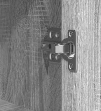 Badschrank mit Regalen Grau Sonoma 76,5x35x95 cm