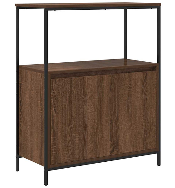 Badschrank mit Regalen Braun Eichen-Optik 76,5x35x95 cm