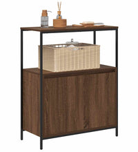 Badschrank mit Regalen Braun Eichen-Optik 76,5x35x95 cm