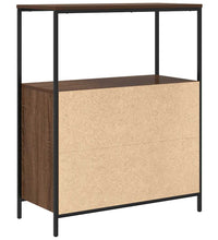 Badschrank mit Regalen Braun Eichen-Optik 76,5x35x95 cm