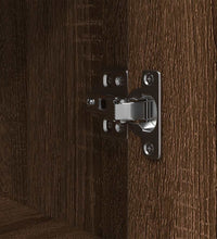 Badschrank mit Regalen Braun Eichen-Optik 76,5x35x95 cm