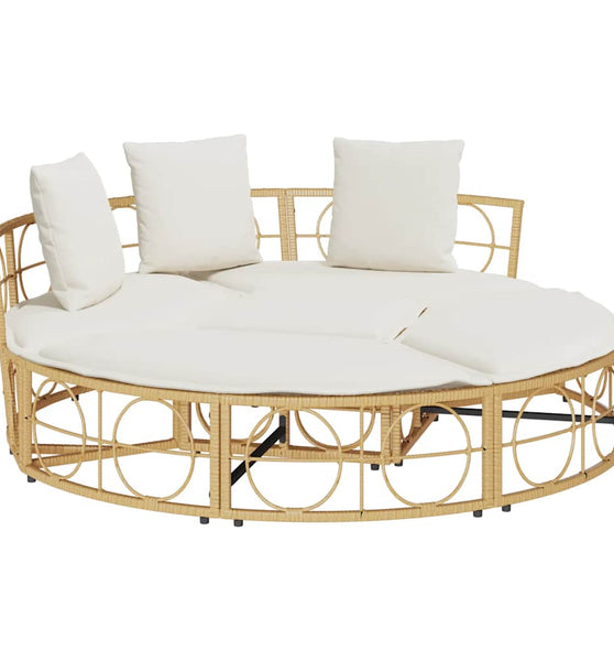 Outdoor-Loungebett ohne Dach Poly Rattan