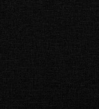 2-Sitzer-Sofa mit Chaiselongue L-Form Schwarz 125 cm Stoff