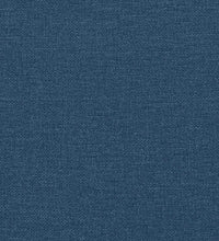 2-Sitzer-Sofa mit Chaiselongue L-Form Blau 125 cm Stoff