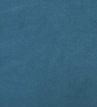 2-Sitzer-Sofa mit Chaiselongue L-Form Blau 125 cm Samt