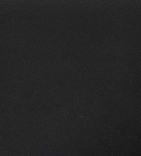 2-Sitzer-Sofa mit Chaiselongue L-Form Schwarz 125 cm Kunstleder