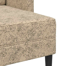 2-Sitzer-Sofa mit Chaiselongue L-Form Hellgrau 125cm Kunstleder