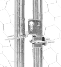 Hühnerstall 2,5x4x2,25 m Verzinkter Stahl