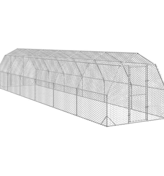 Hühnerstall 2,5x12x2,25 m Verzinkter Stahl