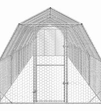 Hühnerstall 2,5x12x2,25 m Verzinkter Stahl