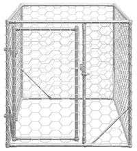 Outdoor-Hundezwinger mit Tür 2x1x1 m Verzinkter Stahl