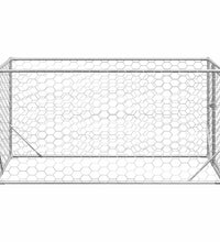 Outdoor-Hundezwinger mit Tür 2x1x1 m Verzinkter Stahl