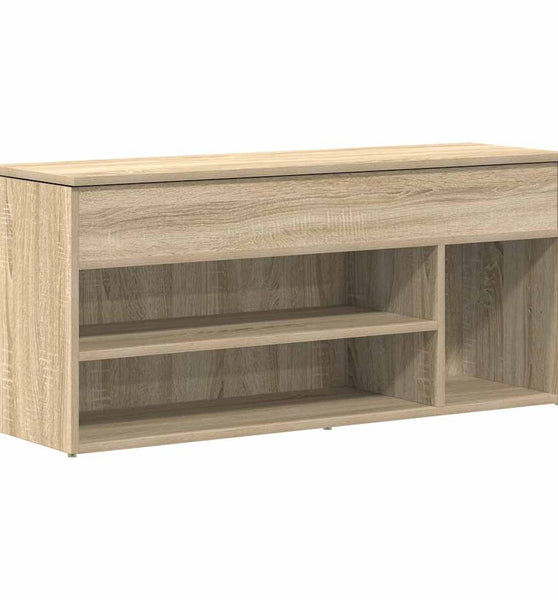 Schuhbank Sonoma-Eiche 102x30,5x45 cm Holzwerkstoff