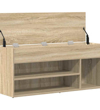 Schuhbank Sonoma-Eiche 102x30,5x45 cm Holzwerkstoff