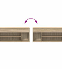 Schuhbank Sonoma-Eiche 102x30,5x45 cm Holzwerkstoff