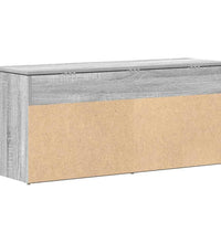 Schuhbank Grau Sonoma 102x30,5x45 cm Holzwerkstoff