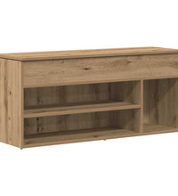 Schuhbank Artisan-Eiche 102x30,5x45 cm Holzwerkstoff