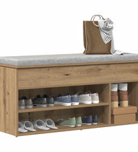 Schuhbank Artisan-Eiche 102x30,5x45 cm Holzwerkstoff