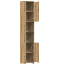 Badschrank Artisan-Eiche 30x30x183,5 cm Holzwerkstoff