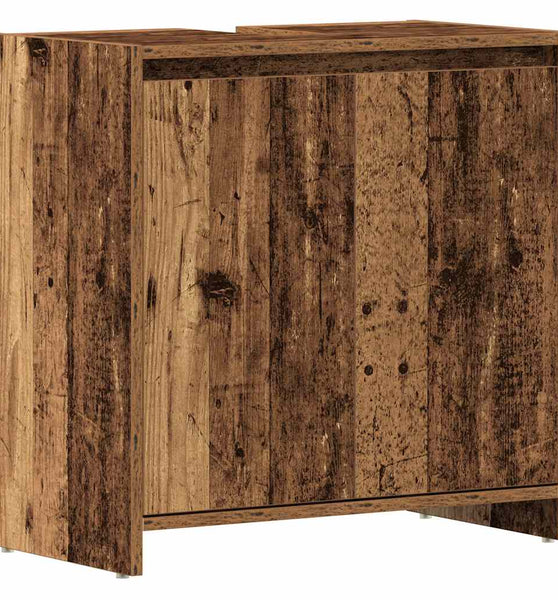 Waschbeckenunterschrank Altholz-Optik 60x33x60 cm Holzwerkstoff