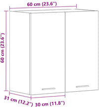 Küchenwandschrank Altholz-Optik 60x31x60 cm Holzwerkstoff