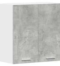 Küchenwandschrank Betongrau 60x31x60 cm Holzwerkstoff