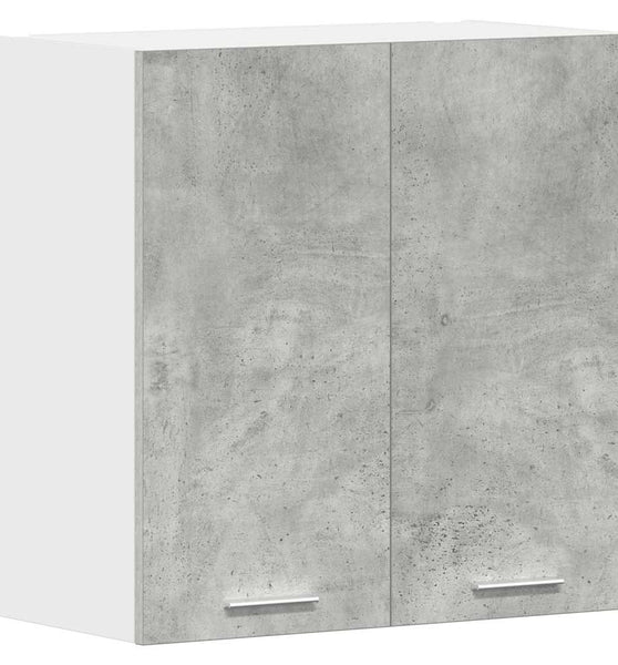 Küchenwandschrank Betongrau 60x31x60 cm Holzwerkstoff