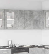 Küchenwandschrank Betongrau 60x31x60 cm Holzwerkstoff