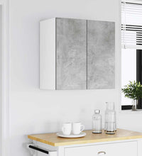 Küchenwandschrank Betongrau 60x31x60 cm Holzwerkstoff