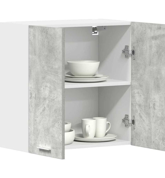 Küchenwandschrank Betongrau 60x31x60 cm Holzwerkstoff