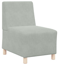 Sessel Hellgrau 55 cm Samt