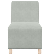 Sessel Hellgrau 55 cm Samt