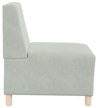 Sessel Hellgrau 55 cm Samt