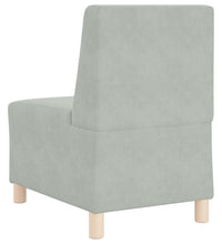 Sessel Hellgrau 55 cm Samt