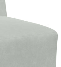 Sessel Hellgrau 55 cm Samt