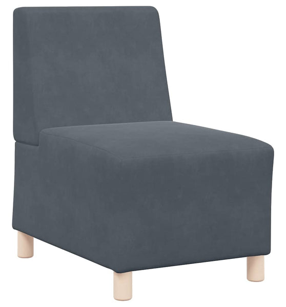 Sessel Dunkelgrau 55 cm Samt