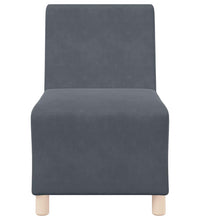 Sessel Dunkelgrau 55 cm Samt